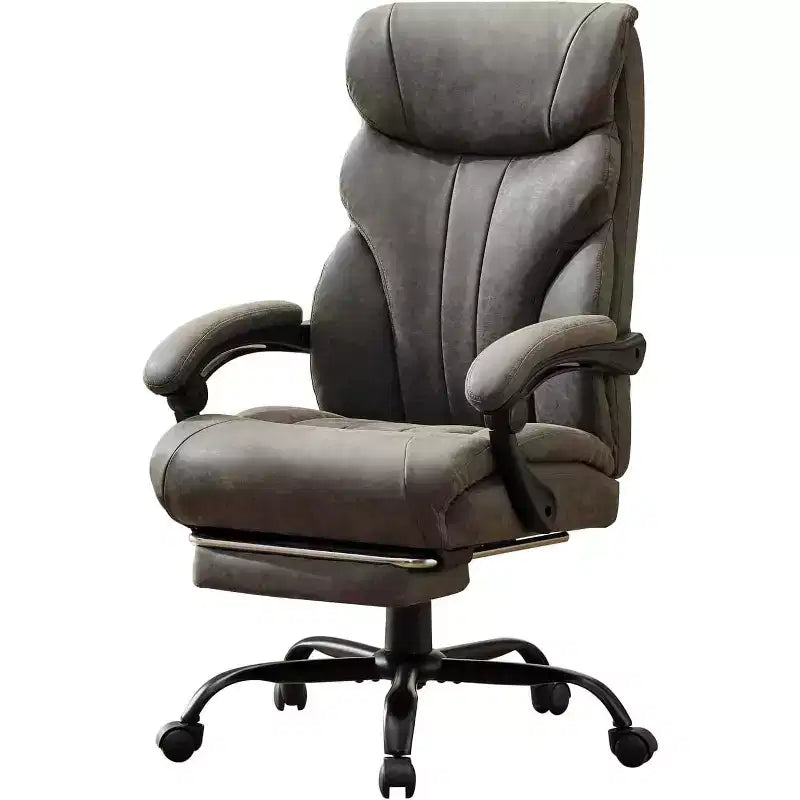 Chaise de Bureau Ergonomique, Chaise Gaming en PU, Hauteur Réglable, Inclinaison de 90 à 135 Degrés, Dossier et Roues Pivotantes à 360 Degrés, Capacité de 158 kg pour le Bureau