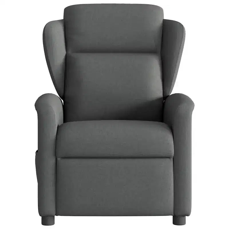 Fauteuil inclinable de massage en tissu gris foncé