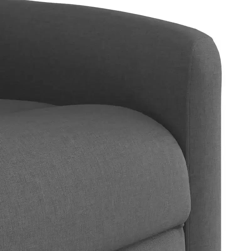 Fauteuil inclinable de massage en tissu gris foncé