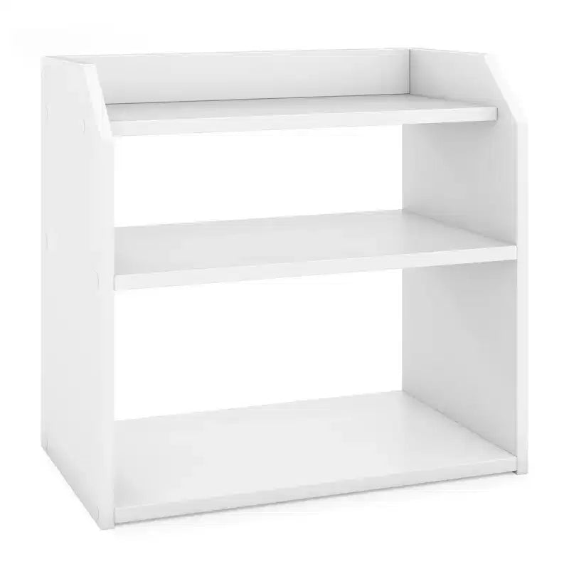 Étagère de bureau 3 niveaux avec rails de protection surélevés, gain de place