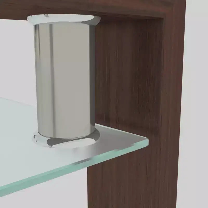 Table basse rectangulaire en verre, table basse transparente, tables basses d'appoint modernes pour salon, meubles de salon