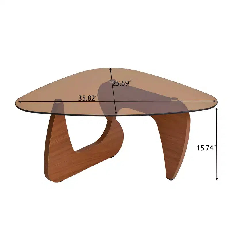 Table basse de salon en bois Century Modern, petite table basse de ferme, marron